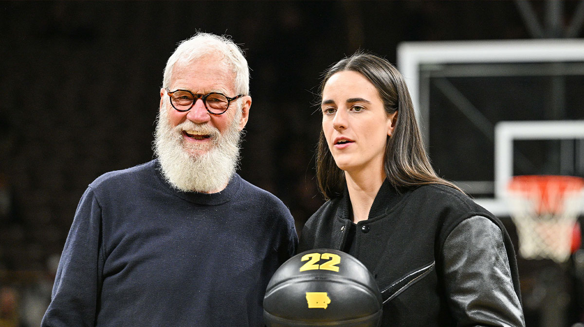 Caitlin Clark tells David Letterman epic story of cooking all-boys team at Iowa