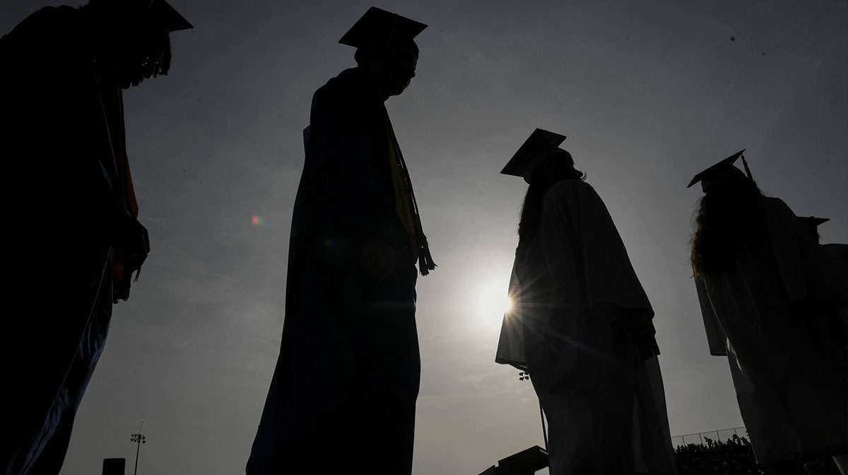 Students and faculty participate in the Sebastian River High School 2022 commencement ceremony