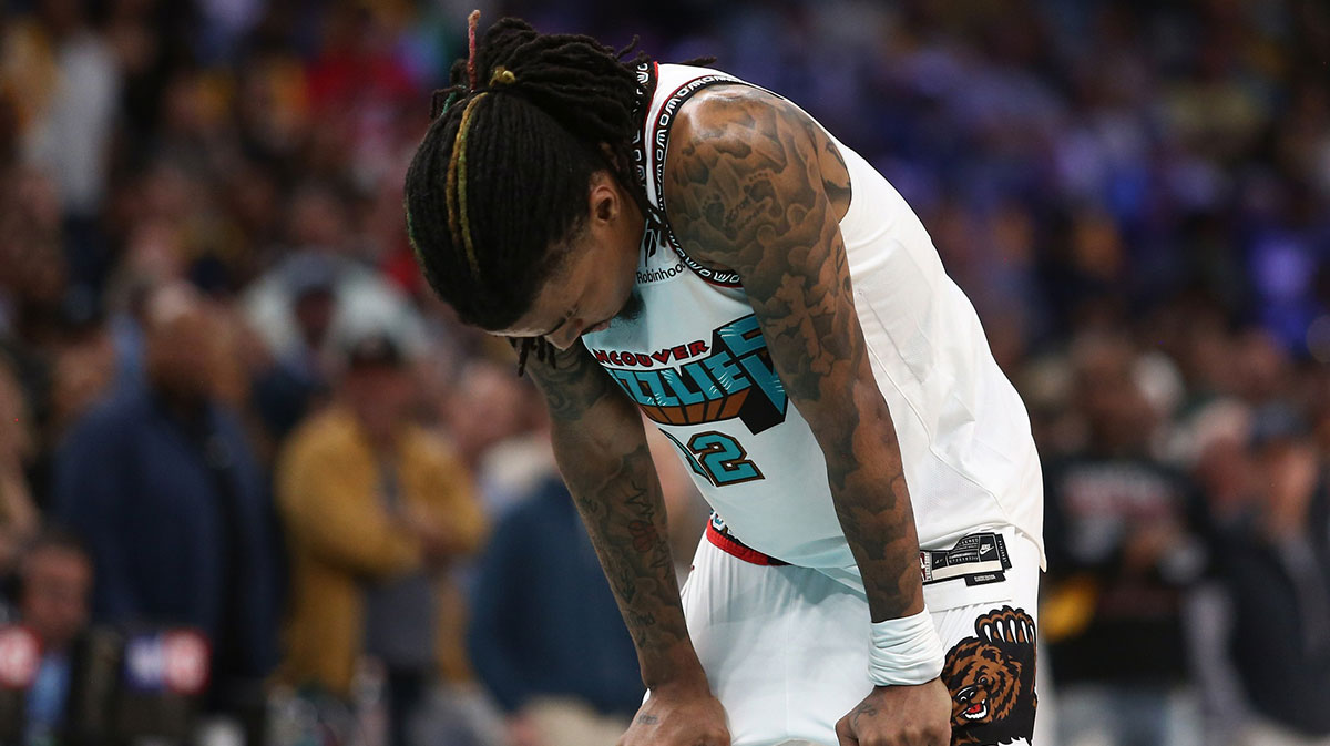 Ja Morant seen on crutches as Grizzlies collapse vs. Thunder
