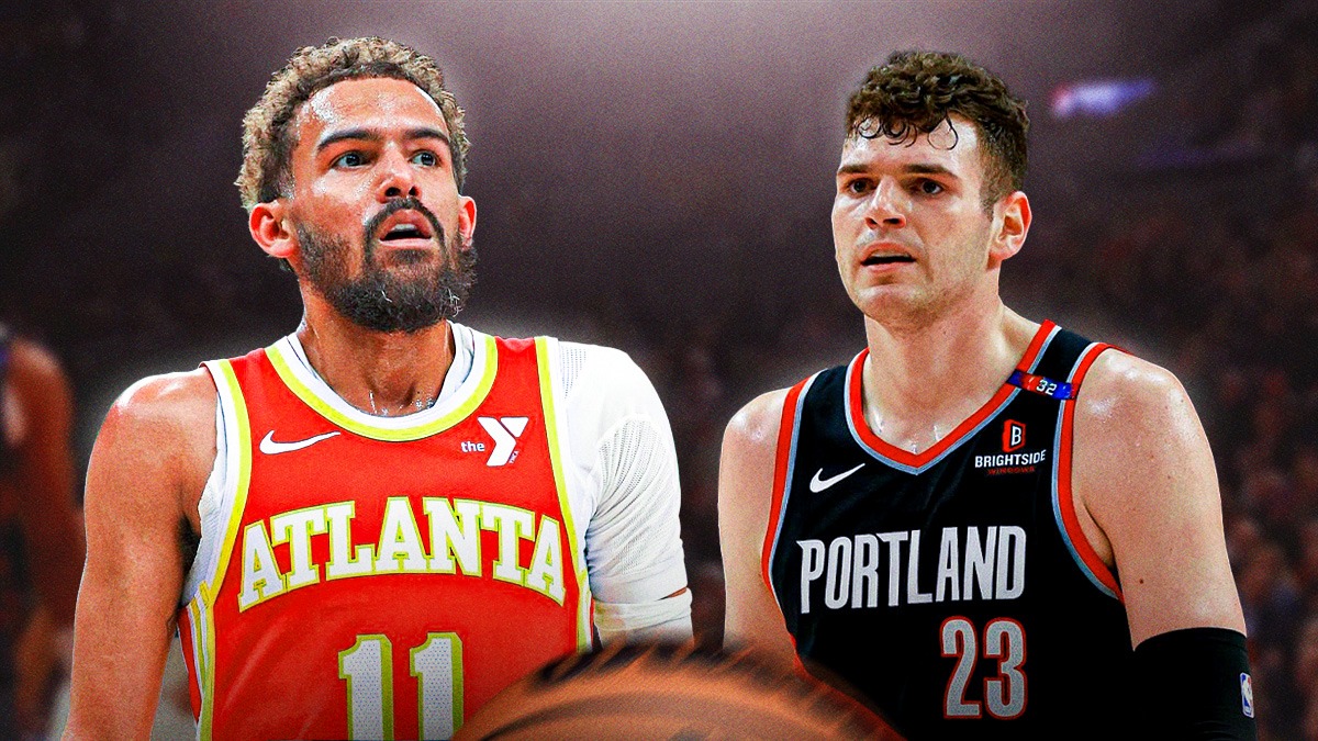 Trae Young and Donovan Clingan.