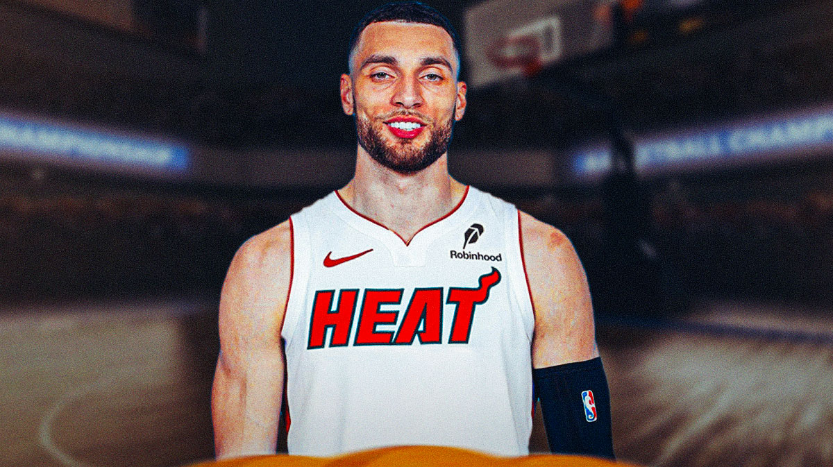 Zach LaVine photoshopped in Heat jersey.