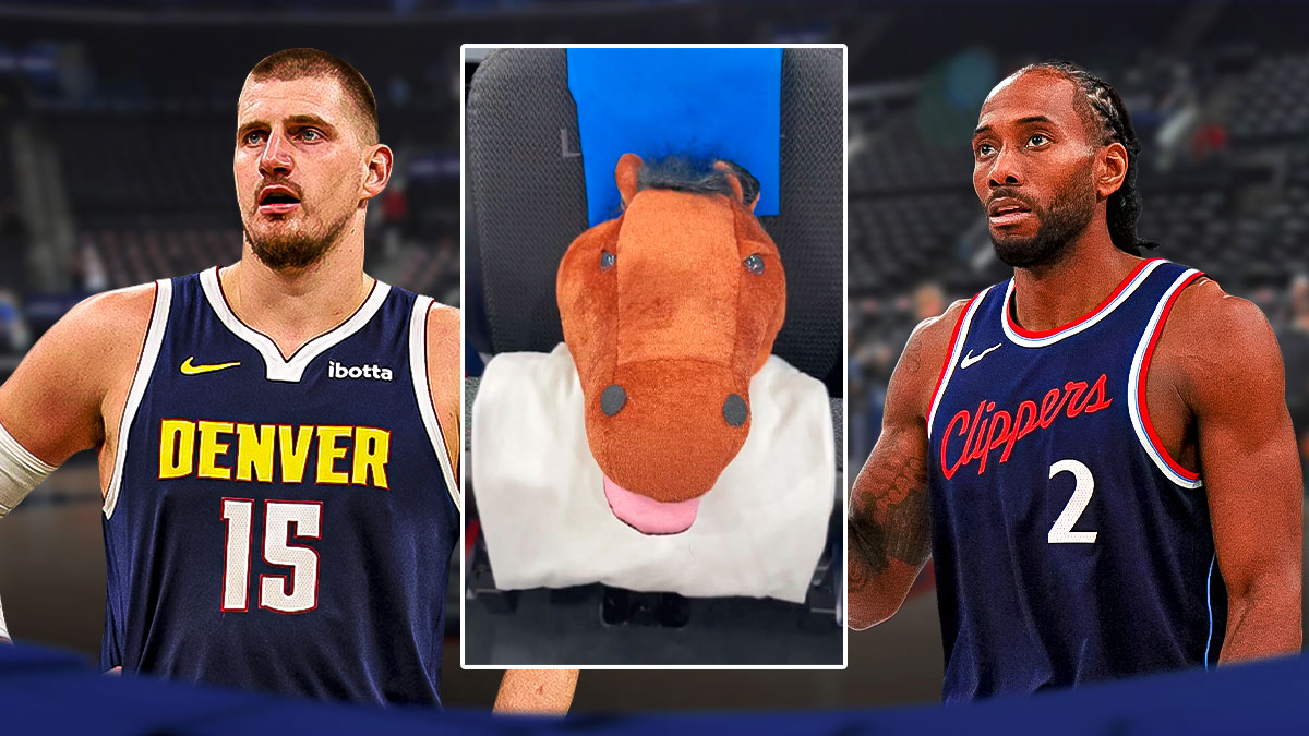 Clippers’ The Wall fans given horse heads to distract Nuggets in Game 3