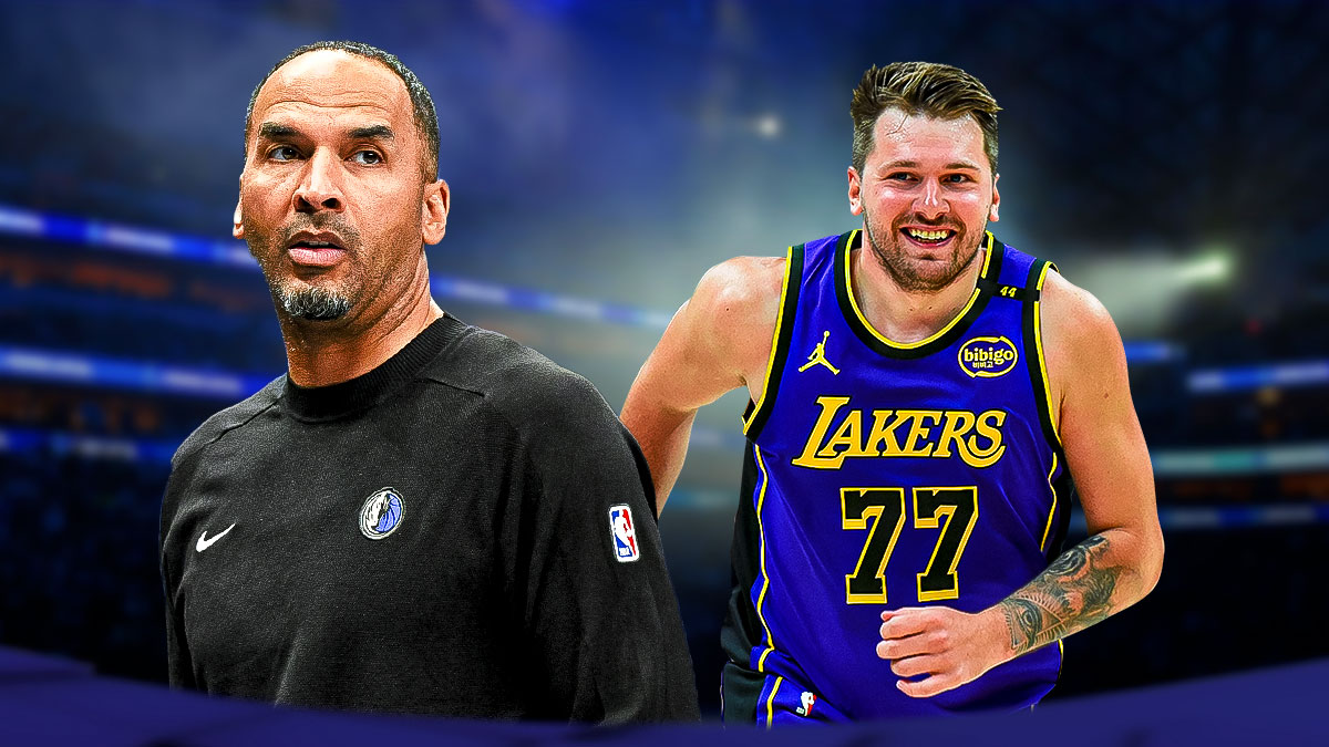 Mavericks GM Nico Harrison was searched throughout the arena as Luka Doncic returned to Dallas.