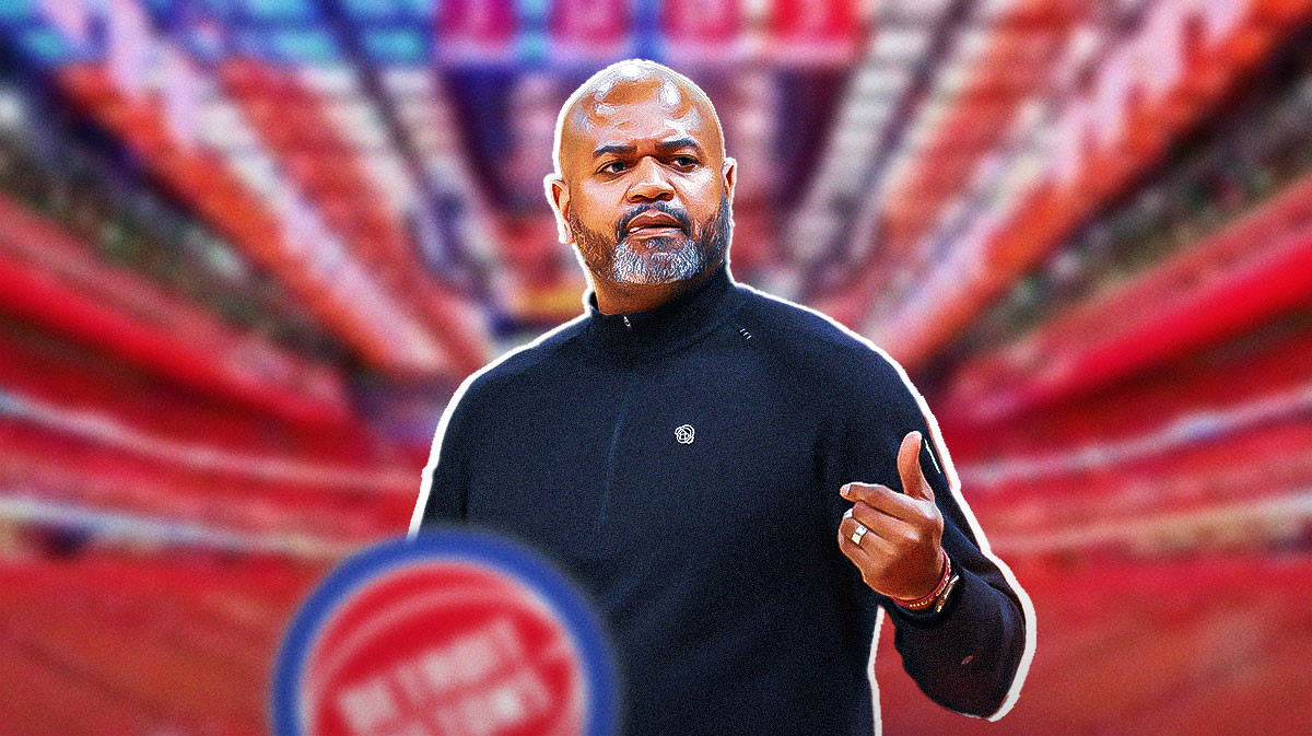 JB Bickerstaff at Little Caesars Arena Detroit Pistons