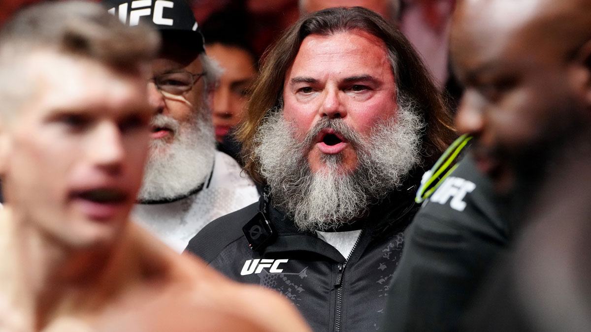 Jack Black at UFC 296 on December 16, 2023.