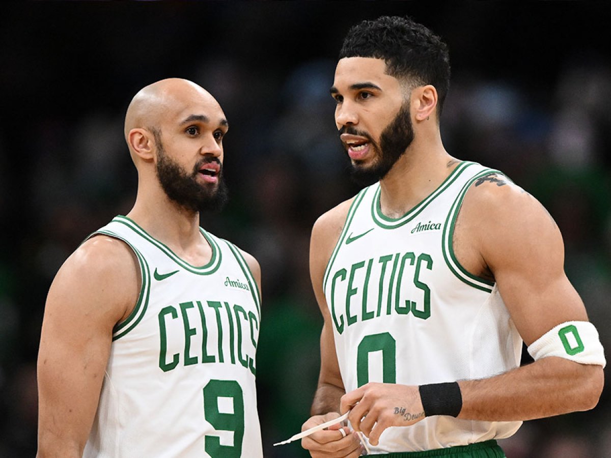 Jayson Tatum explains hilarious Derrick White uniform decision from win  over Hornets