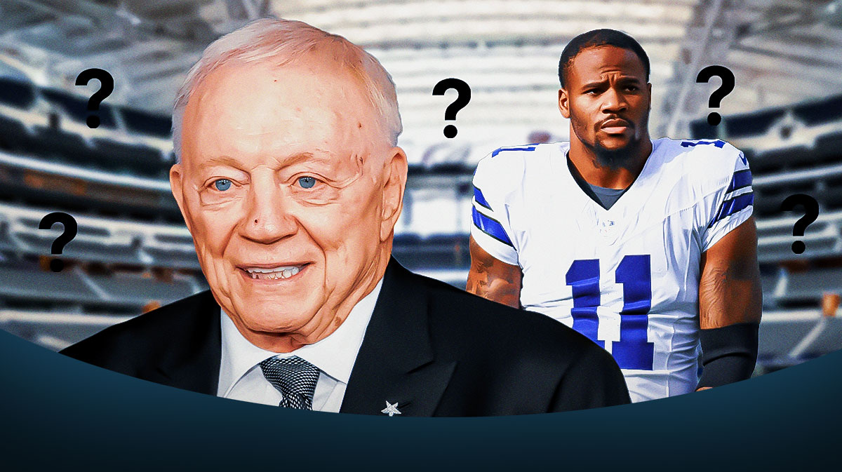 Cowboys owner Jerry Jones with Micah Parsons and question marks all around