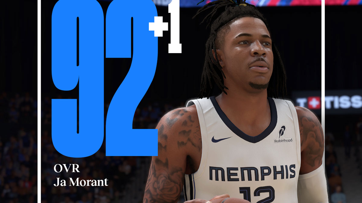 Ja Morant receives a 92 overall