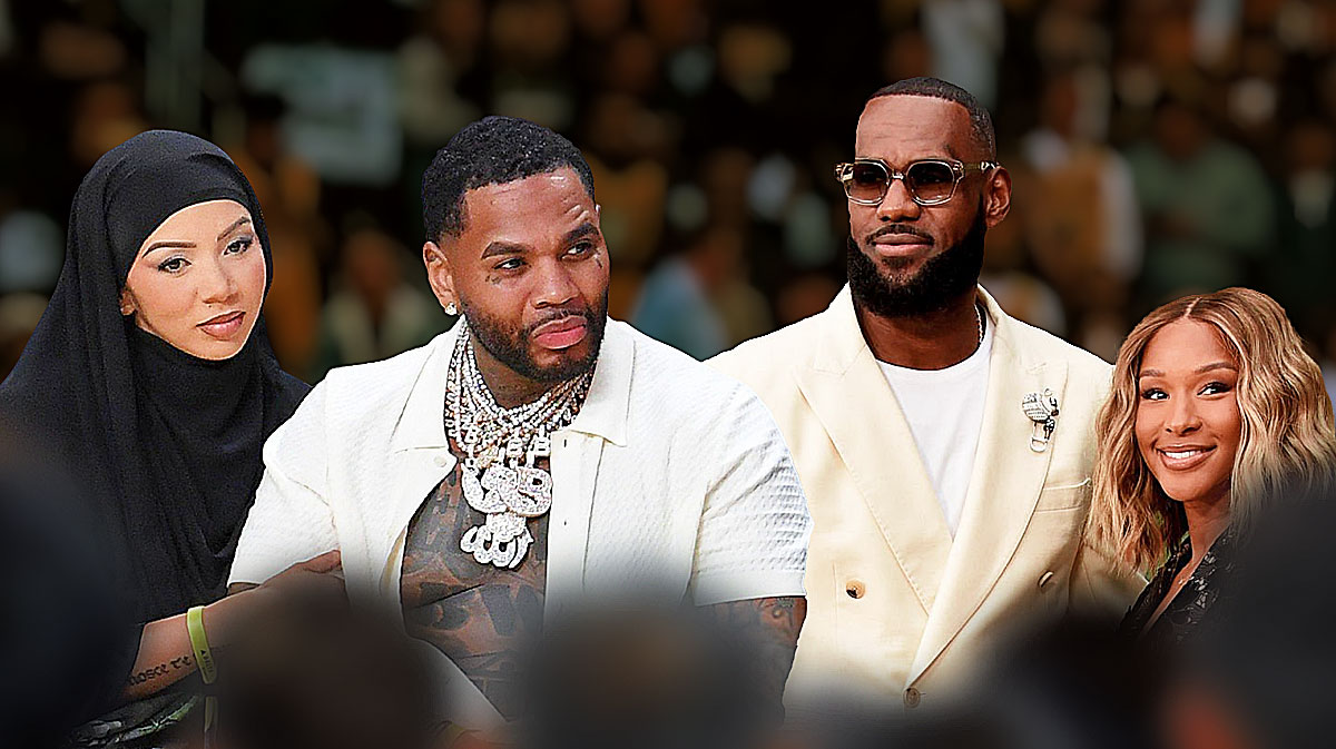 Kevin Gates sits courtside after wild comments directed at Savannah, LeBron James