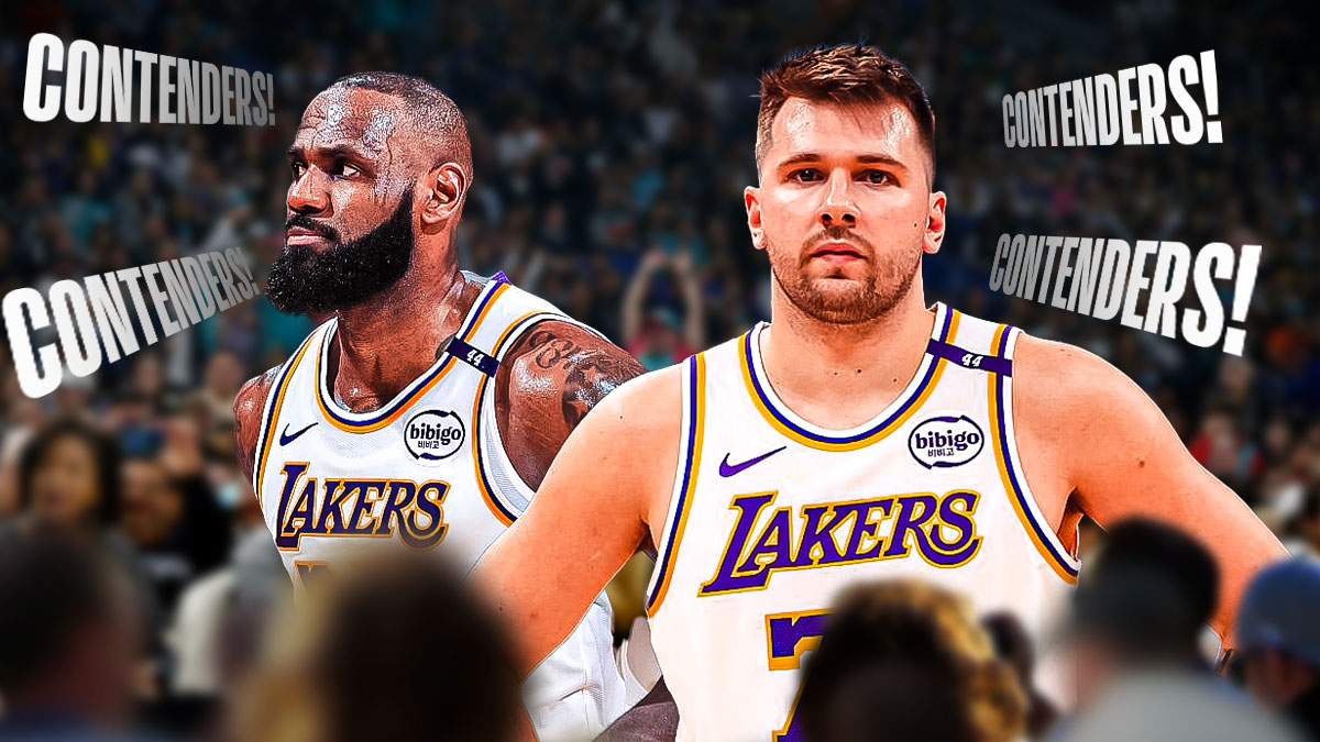 LeBron James and Luka Doncic got fans calling the Lakers contenders after thrashing the Thunder Sunday.