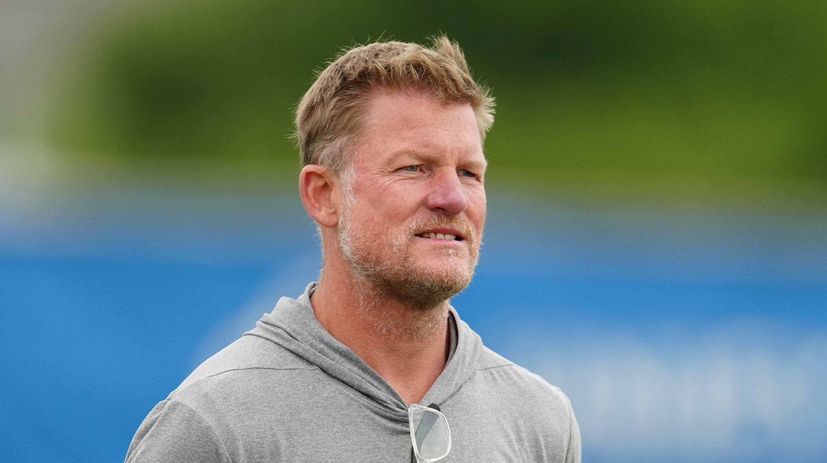 Los Angeles Rams general manager Les Snead during organized team activities at NFL Draft at Cal Lutheran.