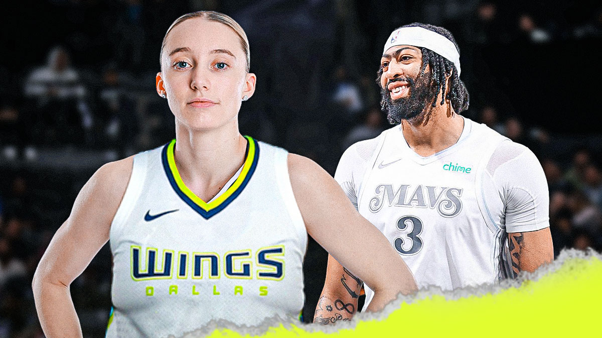 Mavericks’ Anthony Davis welcomes Wings’ No. 1 pick Paige Bueckers to Dallas