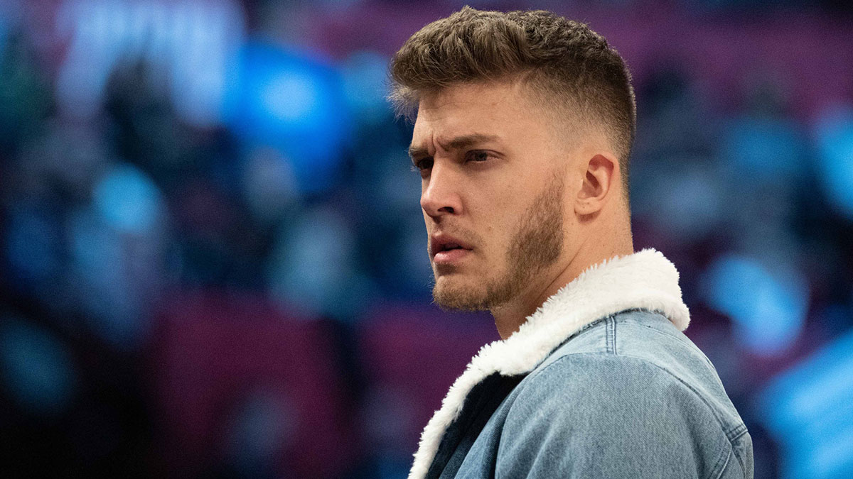 Miami Heat forward Meyers Leonard (0) during NBA All Star Saturday Night at United Center.