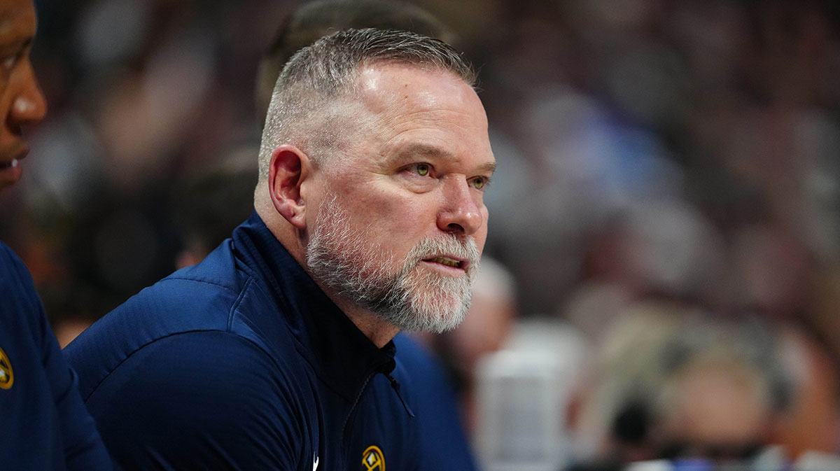 Denver Nuggets head coach Michael Malone during the second quarter against the Indiana Pacers at Ball Arena.