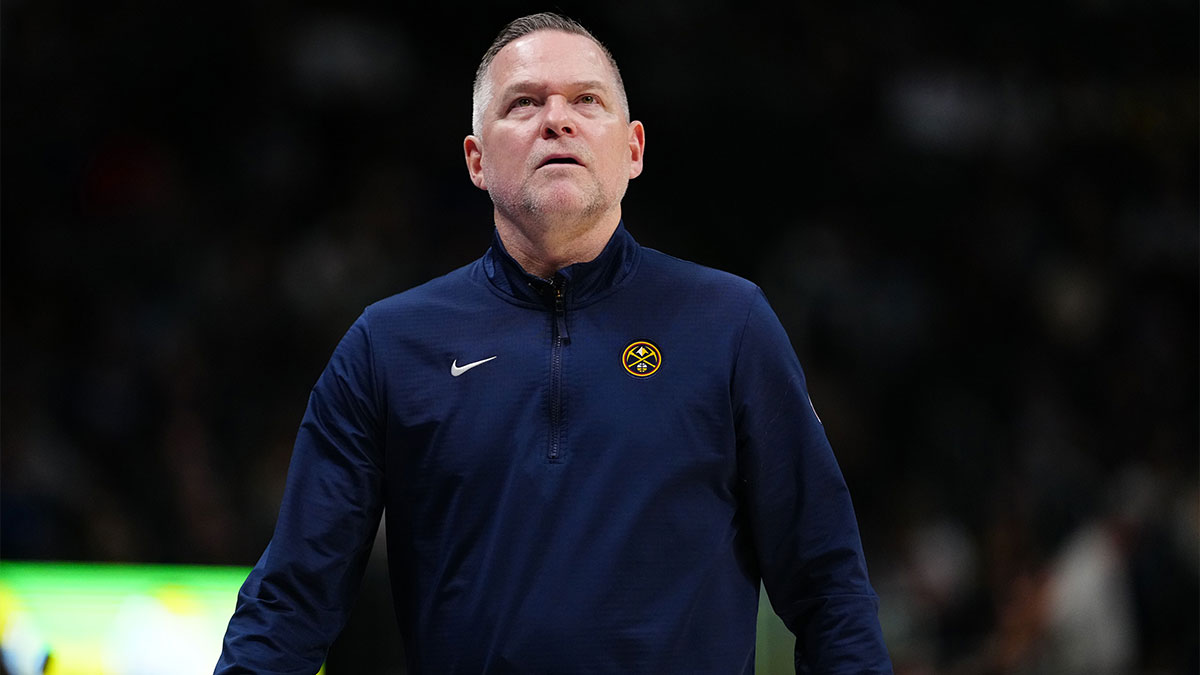 Denver Nuggets head coach Michael Malone during the fourth quarter against the Minnesota Timberwolves at Ball Arena.