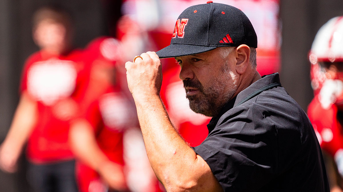 Nebraska Cornhuskers head coach Matt Rhule before a game against the UTEP Miners at Memorial Stadium.