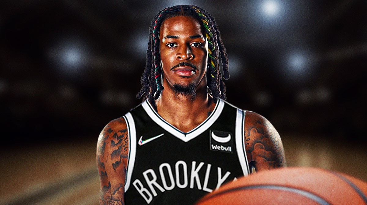 Grizzlies' Ja Morant in a Nets jersey