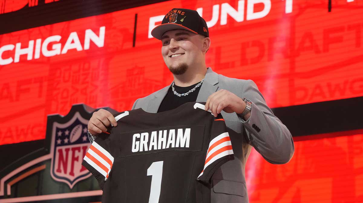 Who Browns drafted No. 5 after trading No. 2, passing on another deal