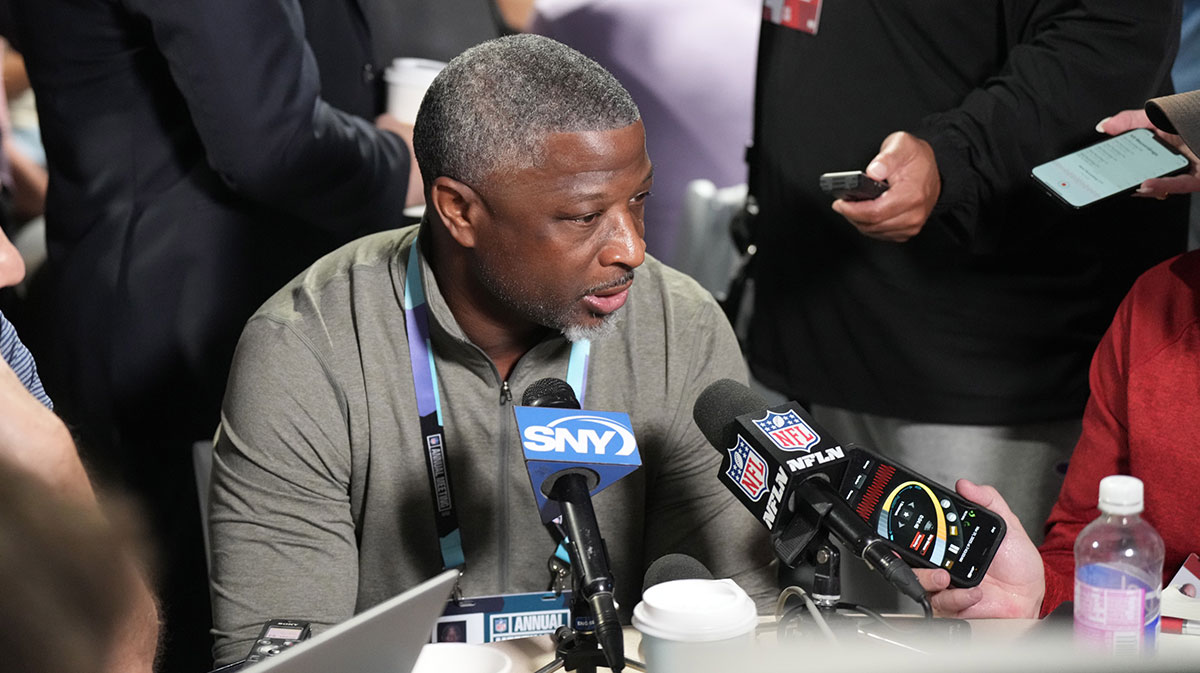 New York Jets head coach Aaron Glenn attends the NFL Annual League Meeting at The Breakers.