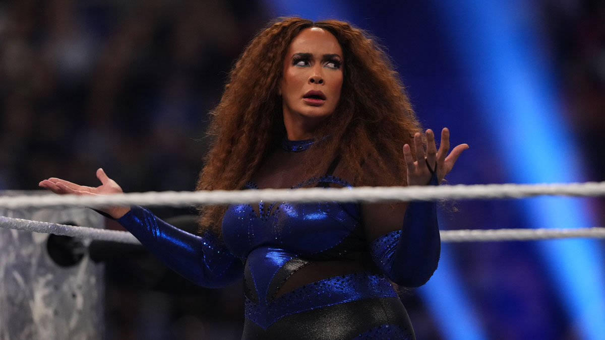 NIa Jax at the WWE Royal Rumble on February 1, 2025.