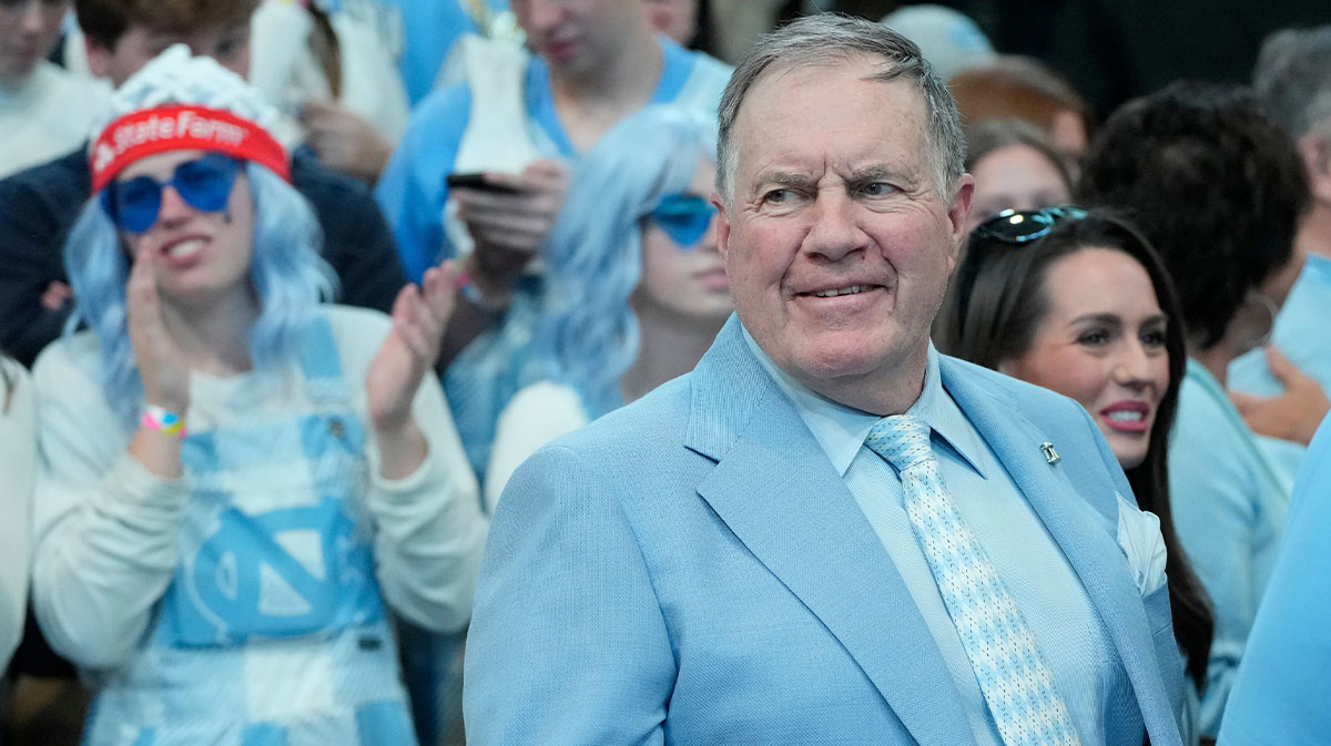 North Carolina Tar Heels football coach Bill Belichick before the game at Dean E. Smith Center.