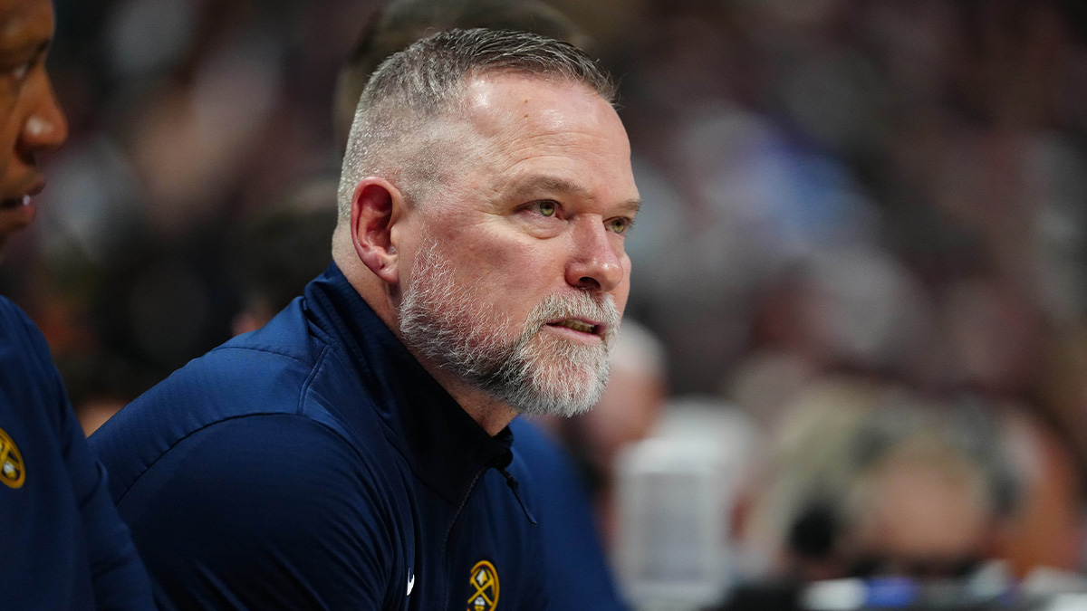 Nuggets head coach Michael Malone during the second quarter against the Indiana Pacers at Ball Arena
