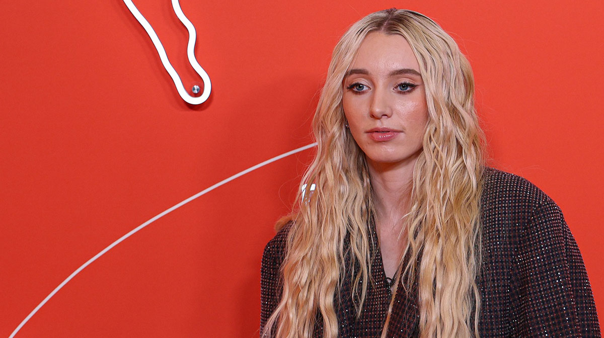 Paige Bueckers on the orange carpet before the 2025 WNBA Draft at The Shed at Hudson Yards.