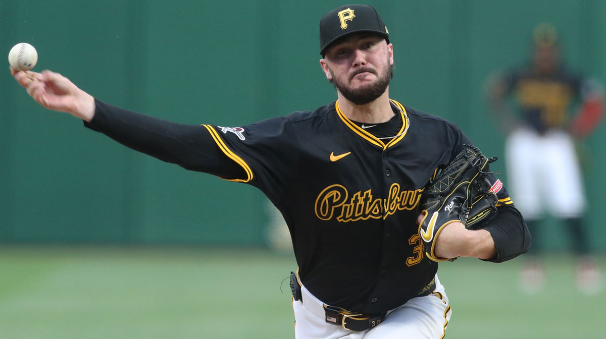 Pittsburgh Pirates starting pitcher Paul Skenes (30) delivers a pitch against the Washington Nationals during the first inning at PNC Park.