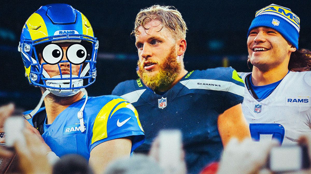 Rams' Matthew Stafford looking at Puka Nacua, Cooper Kupp