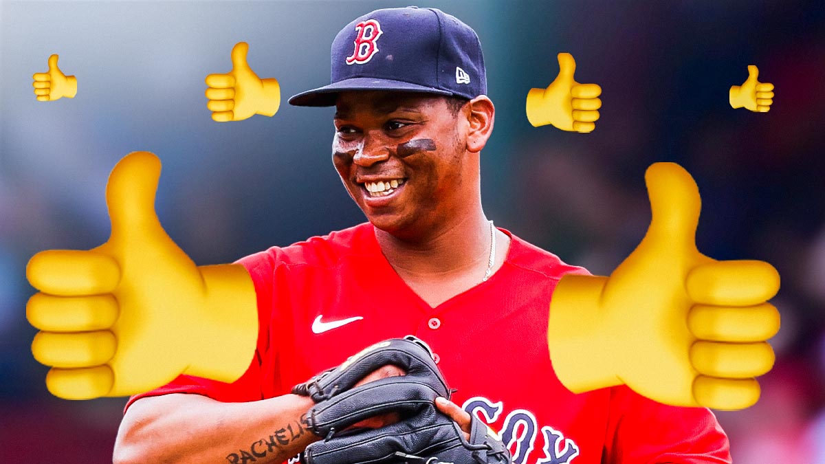Rafael Devers (try to find a picture of him smiling or laughing with the thumbs up emoji everywhere