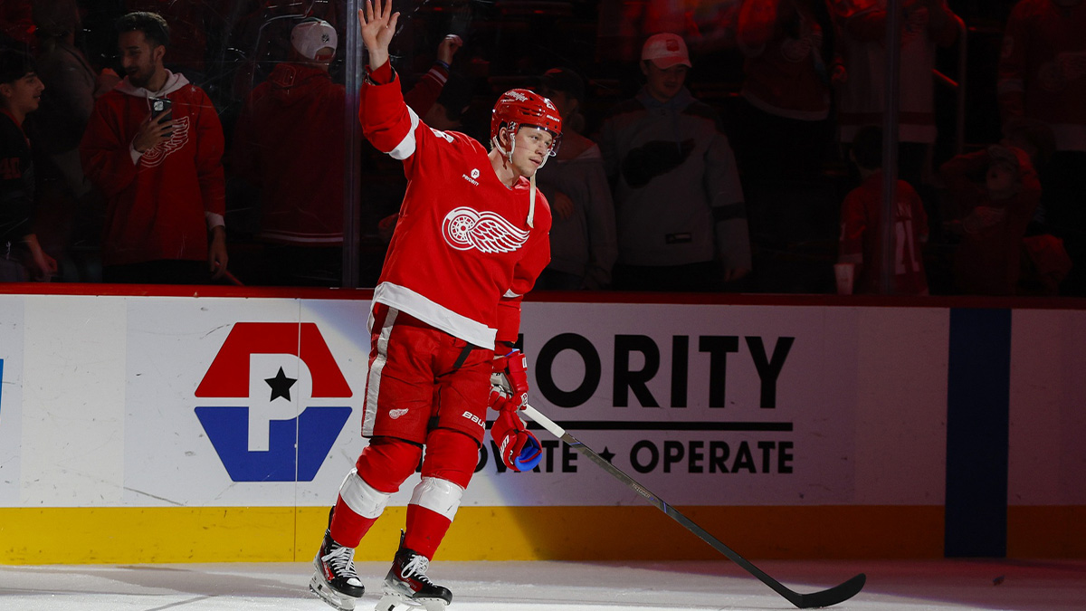 Red Wings’ Lucas Raymond vocal on impact of home finale win vs. Stars