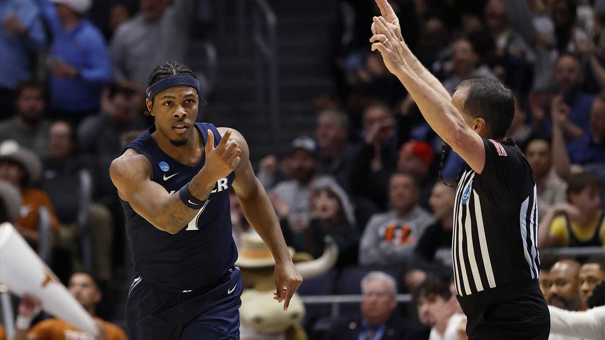 Xavier Musketeers guard Ryan Conwell (7) reacts in the second half against the Texas Longhorns at UD Arena.
