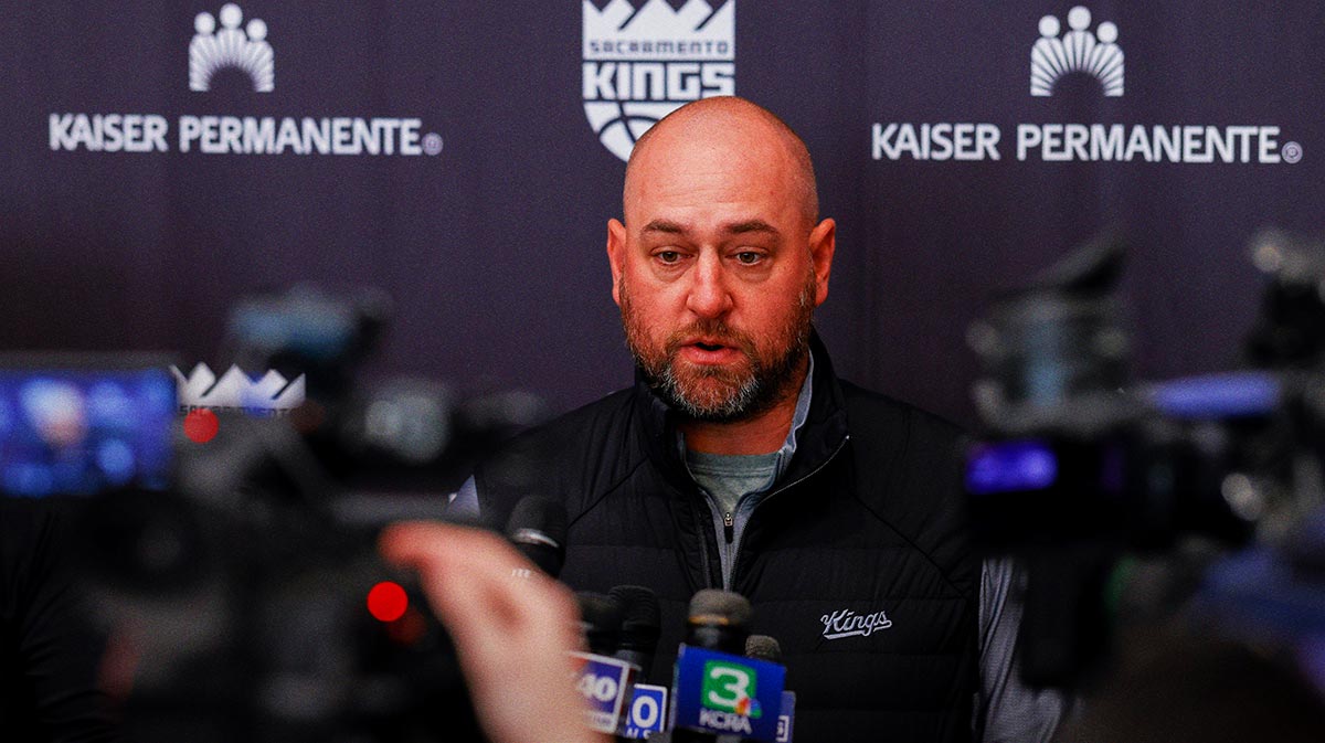Sacramento Kings general manager Monte McNair during media day at Golden 1 Center.