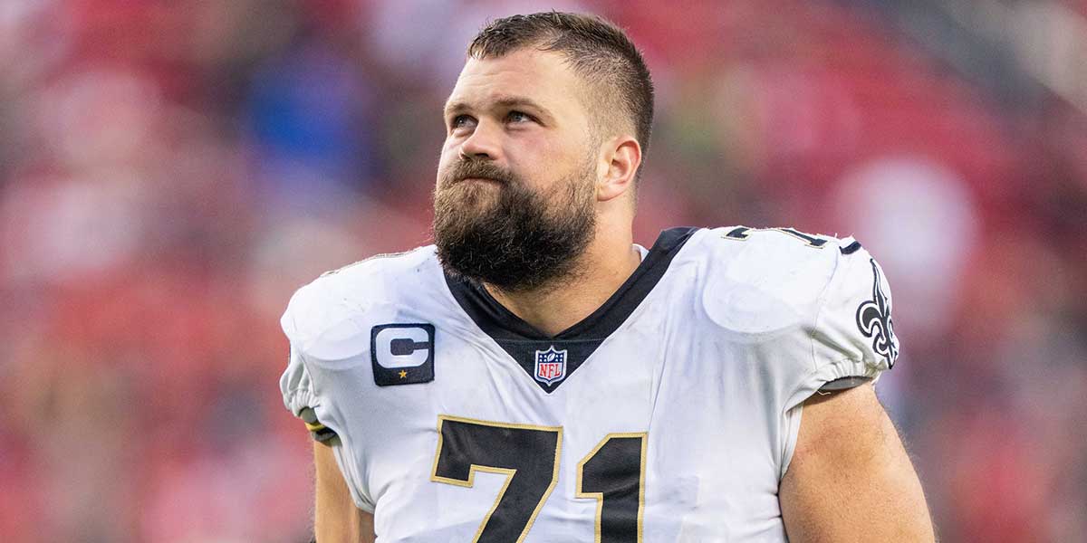 New Orleans Saints offensive tackle Ryan Ramczyk (71) after the game against the San Francisco 49ers at Levi's Stadium.