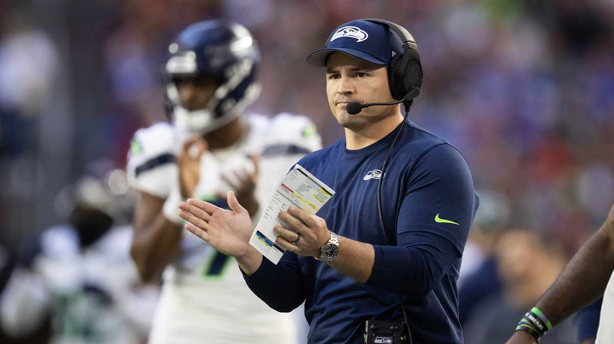 Seattle Seahawks head coach Mike Macdonald against the Arizona Cardinals at State Farm Stadium.