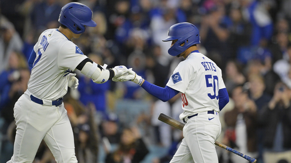 Shohei Ohtani’s epic first inning for Dodgers nearly ended by Mookie Betts foul ball
