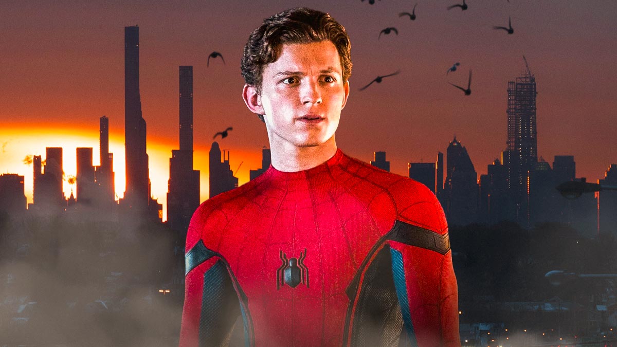 Tom Holland as Marvel's Spider-Man, which revealed the title of the movie, Brand New Day.