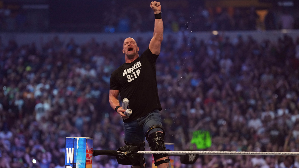 Stone Cold Steve Austin crashes ATV, knocks down WWE fan at WrestleMania 41