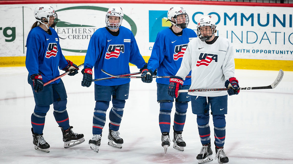 Team USA’s ‘ecstatic’ reaction to winning women’s hockey worlds title