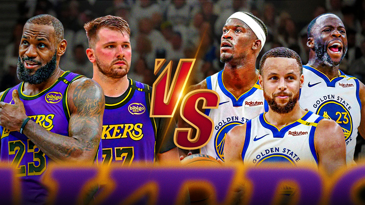 Lakers vs. Warriors with LeBron James, Luka Doncic, Stephen Curry, Jimmy Butler, and Draymond Green
