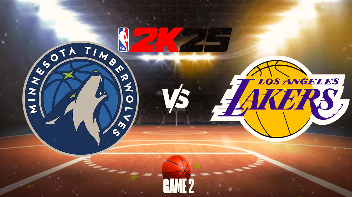 Timberwolves vs. Lakers Game 2 Results According to NBA 2K25