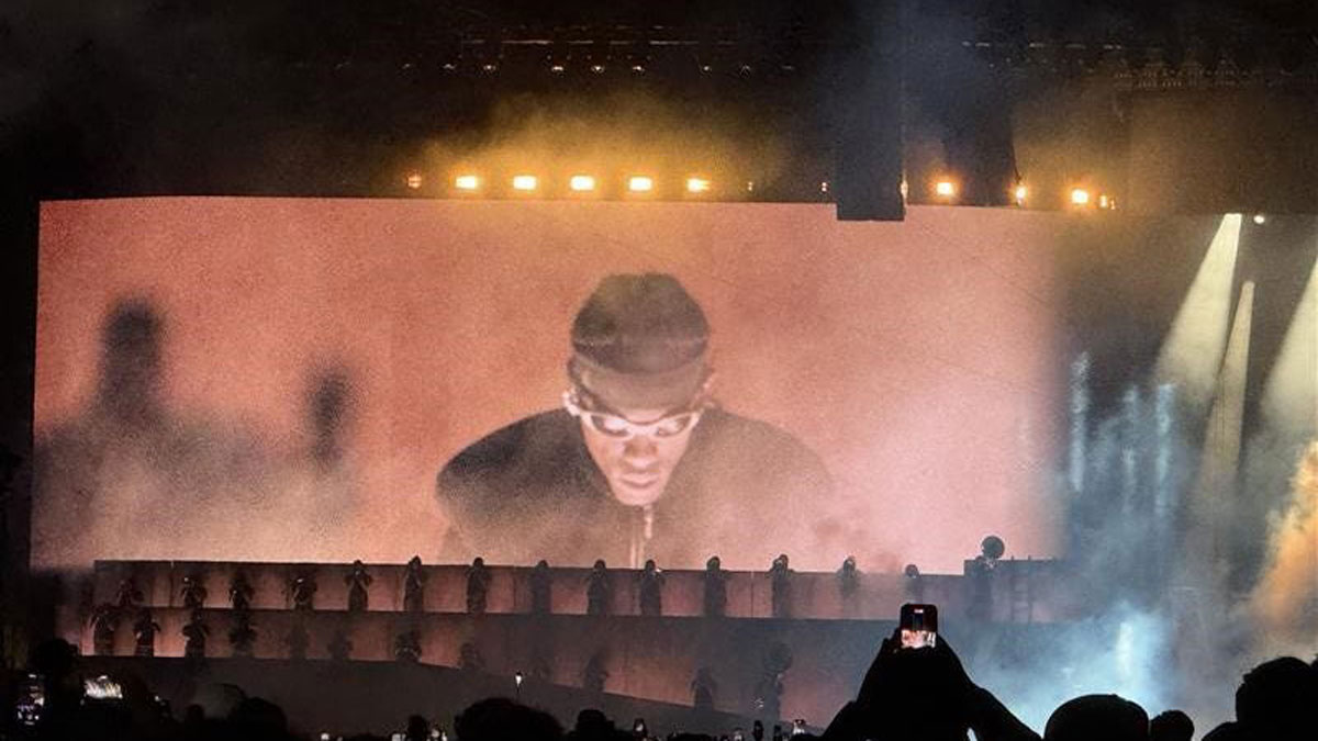 Rapper Travis Scott closes out Saturday at the Coachella Valley Music and Arts Festival.