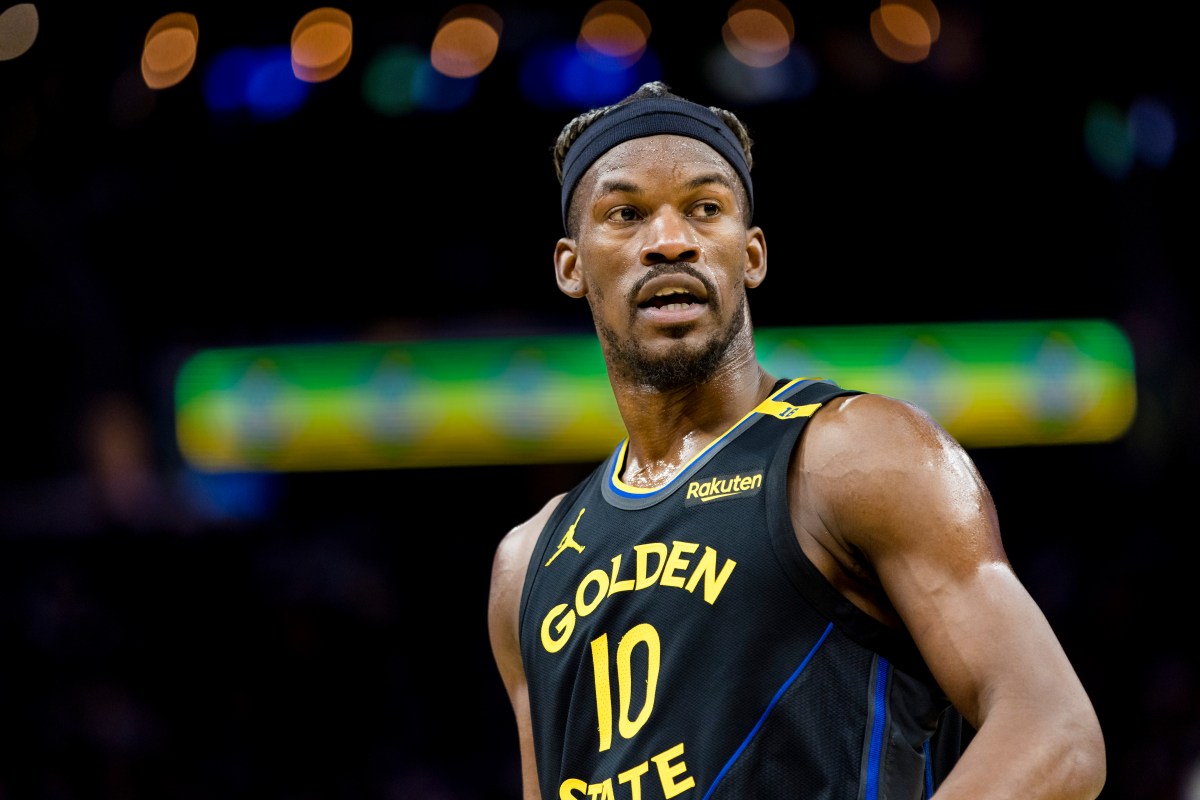 Golden State Warriors forward Jimmy Butler III (10) during the fourth quarter against the Toronto Raptors at Chase Center.
