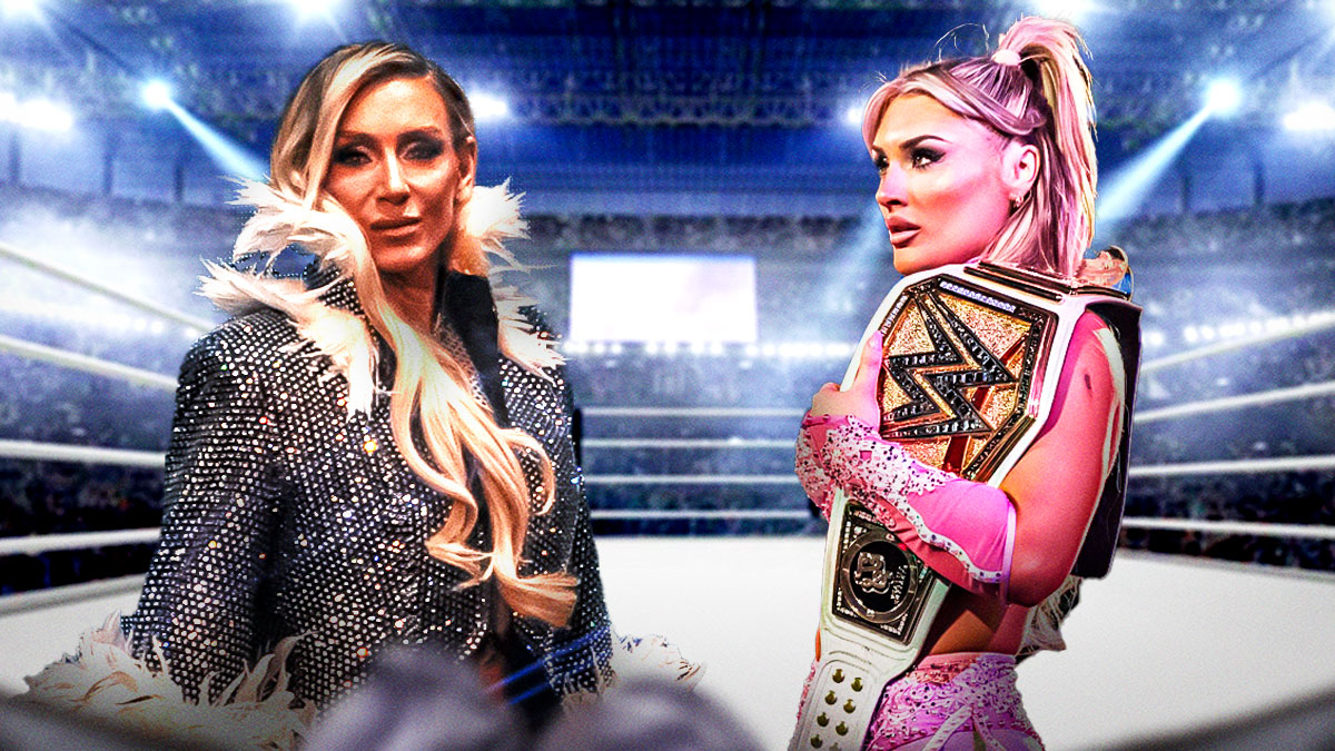 WWE stars Charlotte Flair and Tiffany Stratton, who had a promo where they mentioned divorce and boyfriends.