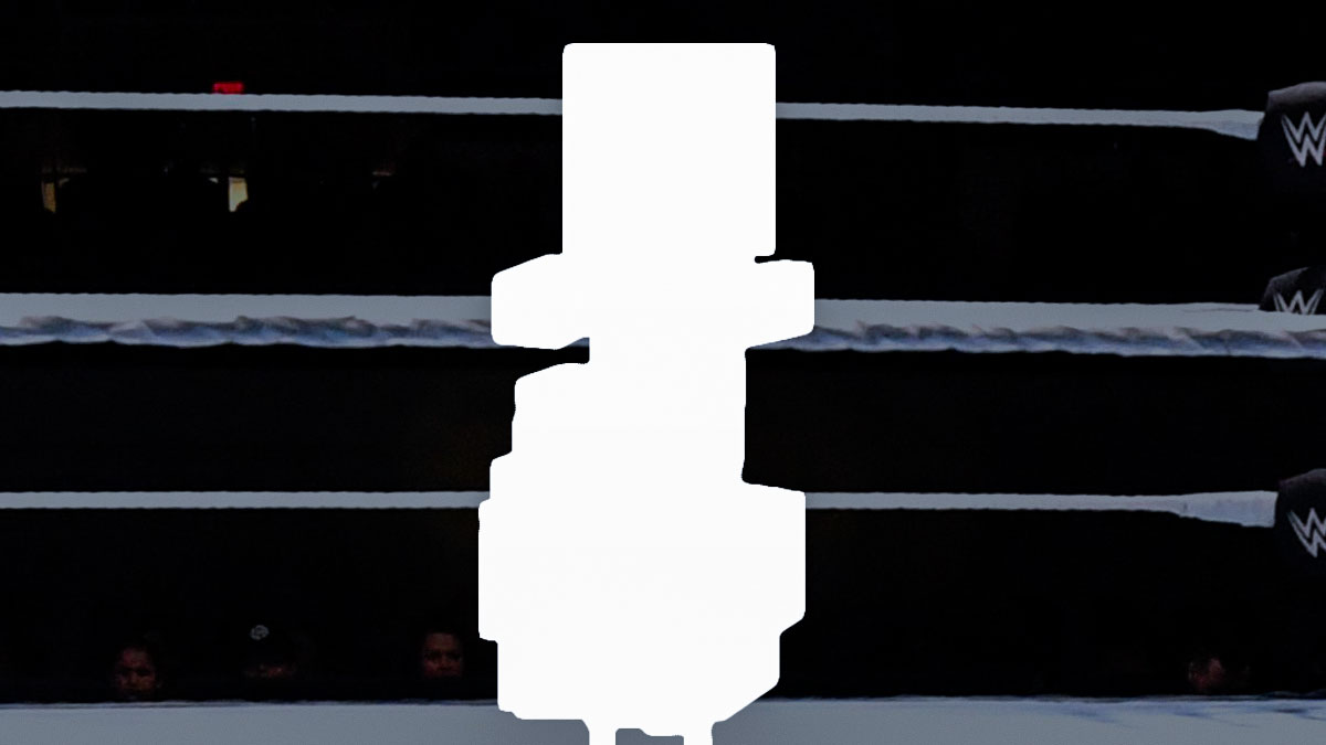 Silhouette of Chicken Jockey from A Minecraft Movie, which WWE recreated on Monday Night RAW on Netflix.