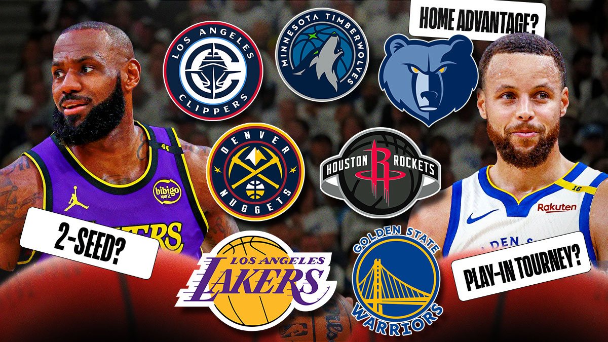 LeBron James and Stephen Curry with the Western Conference playoff race and standings