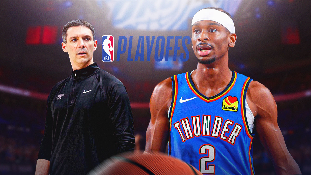 Mark Daigneault, Shai Gilgeous-Alexander, NBA Playoffs logo