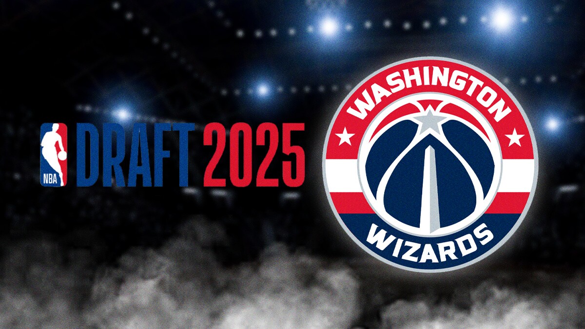 2025 NBA Draft logo next to Wizards logo