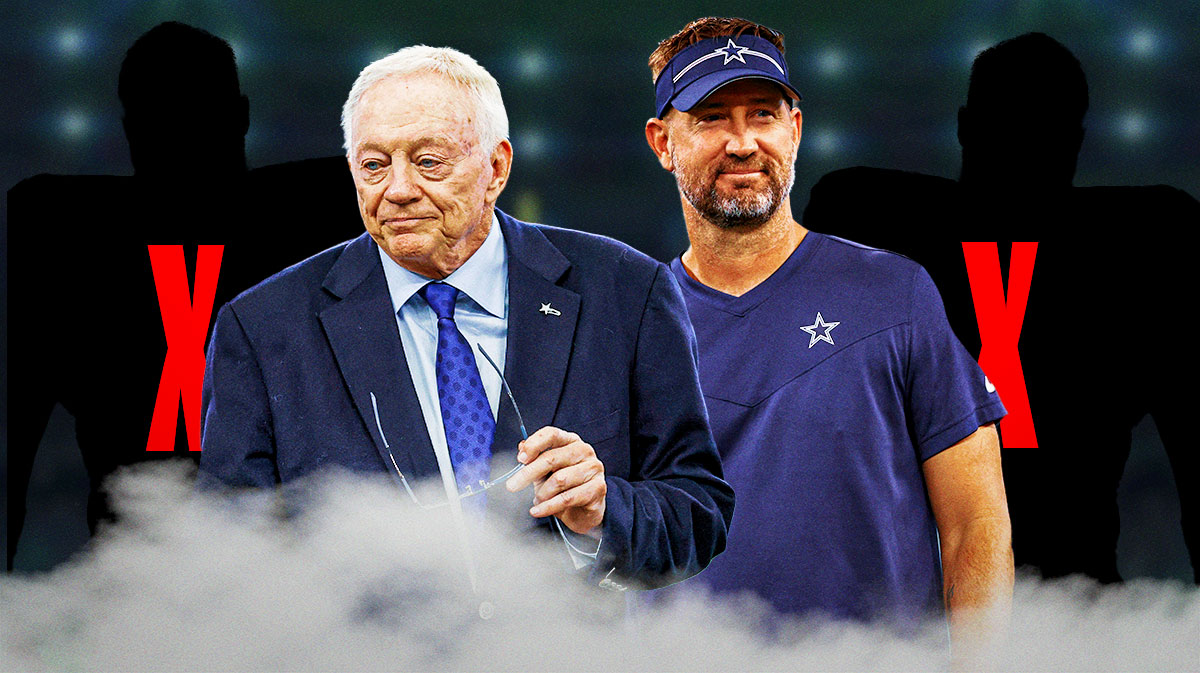 Cowboys owner Jerry Jones and head coach Brian Schottenheimer get their first NFL Draft together.