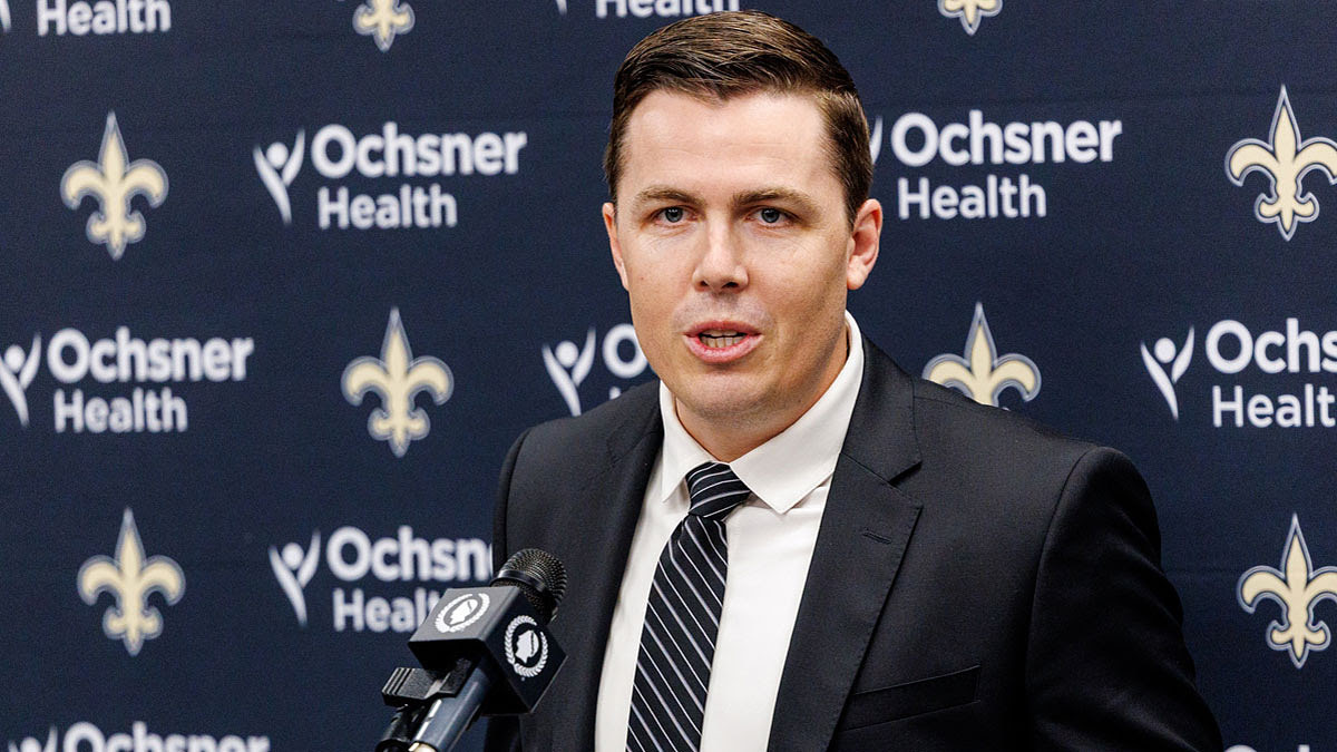 New Orleans Saints introduce Kellen Moore as the head coach and he addresses the media at Ochsner Sports Performance Center.